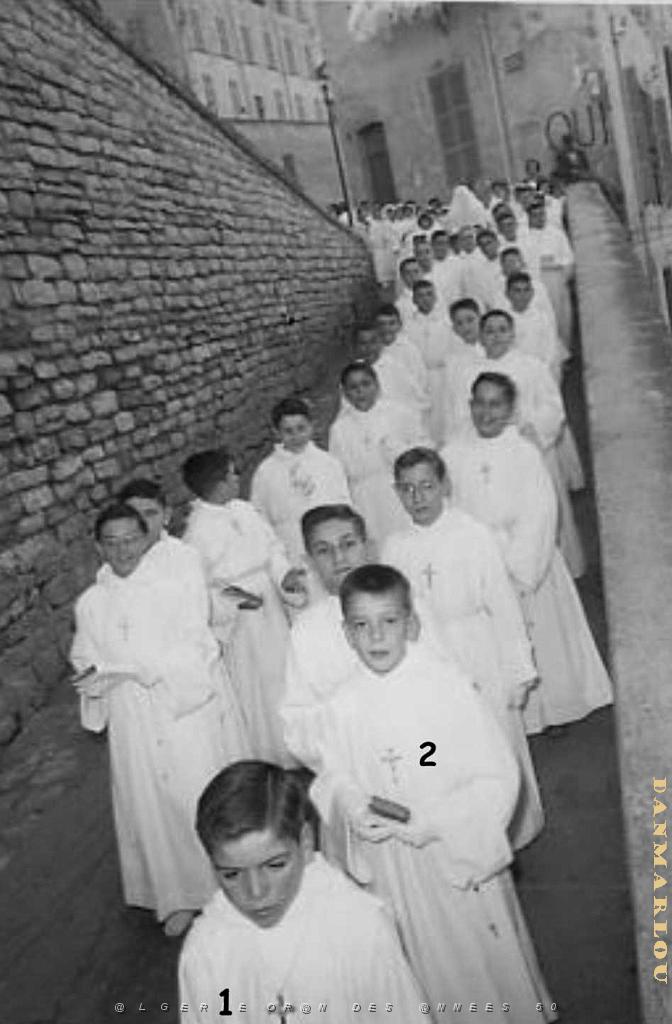COMMUNIONS ORAN DU PATRONAGE ORAN DE LA JUS SAINT LOUIS  1958 JOSEPH BELEN.JPG